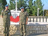 Ks. płk Roman Dziadosz i ks. kmdr. por. Zbigniew Rećko w Libanie